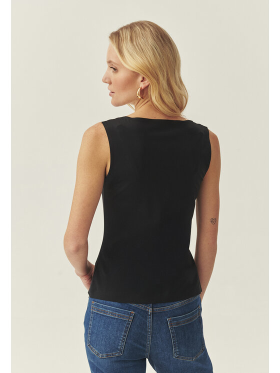 TATUUM Tatuum Bluzka LETHA Czarny Slim Fit