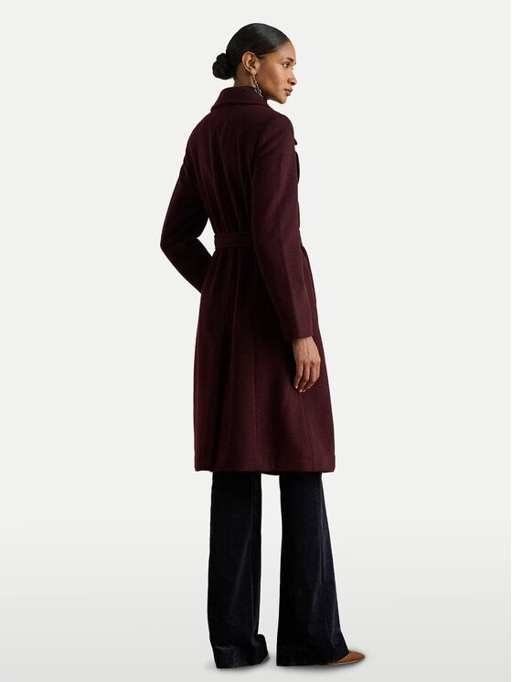 LAUREN RALPH LAUREN LAUREN RALPH LAUREN Μάλλινο παλτό 297962169005 Μπορντό Regular Fit