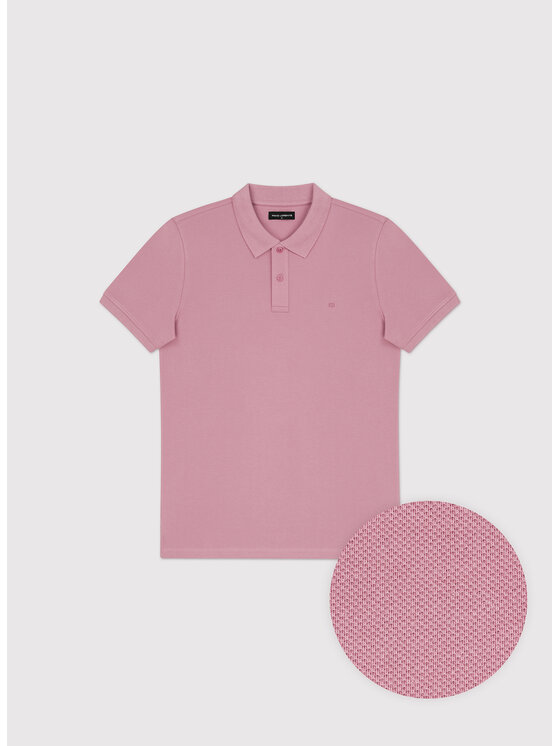 Pako Lorente Pako Lorente Polo P26SN-TX-004 Różowy Classic Fit