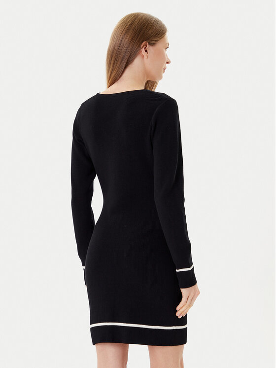Liu Jo Liu Jo Kootud kleit TF5253 MS63L Must Regular Fit
