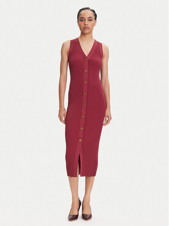 MICHAEL Michael Kors MICHAEL Michael Kors Rochie tricotată MT5832533D Roz Slim Fit