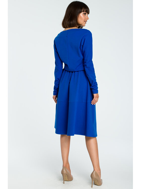BeWear BeWear Každodenné šaty B087 Modrá Regular Fit