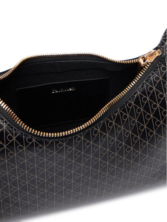 Calvin Klein Calvin Klein Geantă Emblem Aop Small Shoulder Bag LV04F3889G Negru