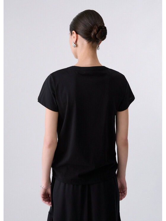 Liu Jo Liu Jo T-shirt TF6283JS923W9415 Nero Regular Fit