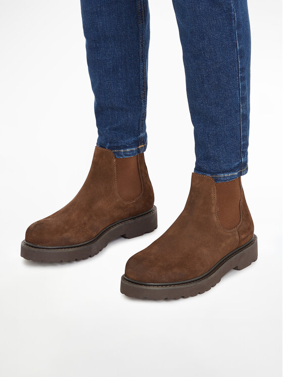 Tommy Hilfiger Tommy Hilfiger Боти тип челси EM0EM01205 Зелен