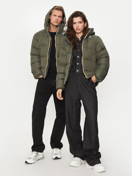 K-Way K-Way Zimné bundy Le Vrai 3.0 Claude K3126WW Zelená Regular Fit