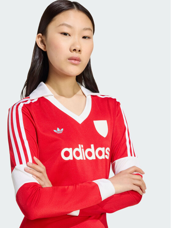 adidas adidas Sukienka codzienna 154383 Czerwony Slim Fit
