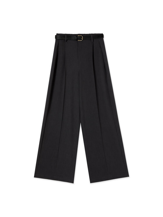 Oltre Oltre Pantaloni di tessuto P017J002767N023 Grigio Flared Fit