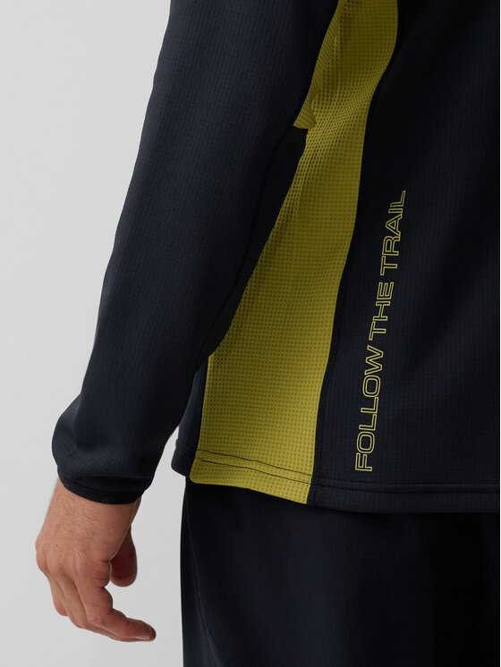 4F 4F Bluza techniczna BETWEEN LAYERS Czarny Regular Fit