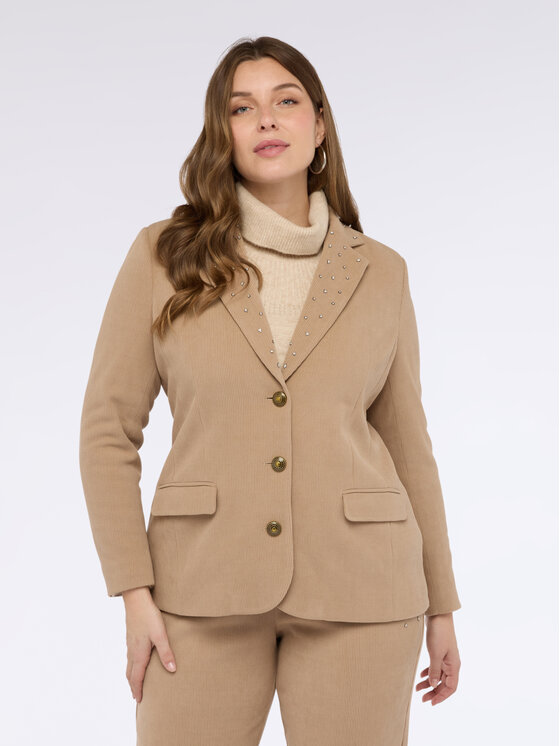 Fiorella Rubino Fiorella Rubino Giacca di transizione Q002T000240N012 Crema Regular Fit