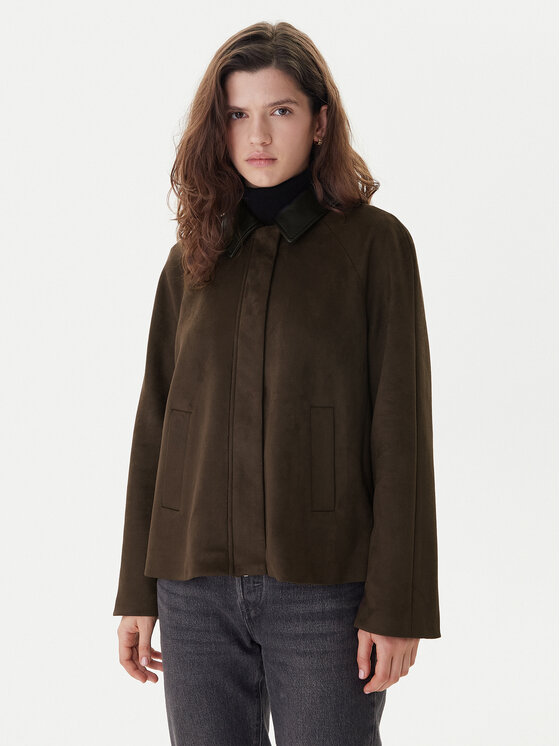 ONLY ONLY Geacă din imitație de piele Abbie 15372234 Maro Regular Fit