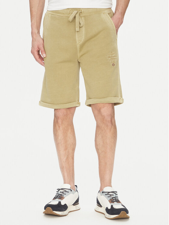 Aeronautica Militare Aeronautica Militare Sportshorts 251BF016F583 Beige Regular Fit