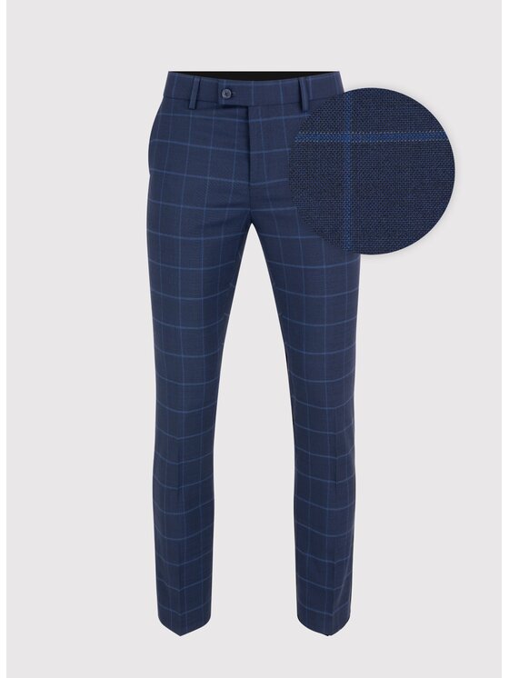 Pako Lorente Pako Lorente Spodnie garniturowe P24SF-6G-014 Granatowy Slim Fit