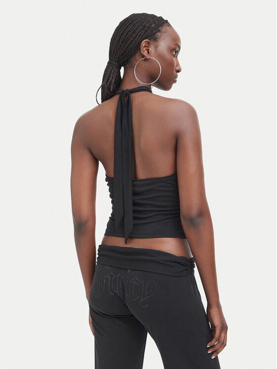 Juicy Couture Juicy Couture Top JCWCT226331 Negru Slim Fit