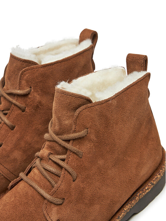 Birkenstock Birkenstock Šnurovacia obuv Uppsala Mid Shearling 1028148 Hnedá