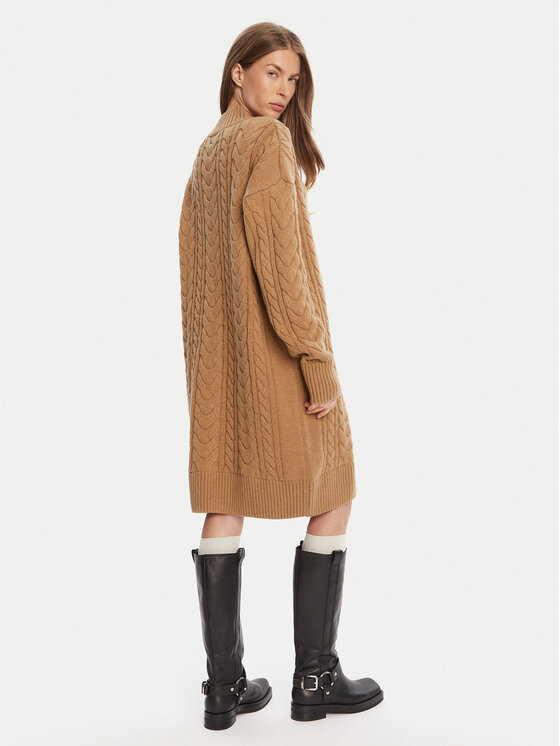 Barbour Barbour Džemper haljina Belford LDR0946BE31 Smeđa Regular Fit