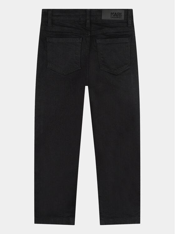Karl Lagerfeld Kids Karl Lagerfeld Kids Jeansy Z14217 D Czarny Mom Fit
