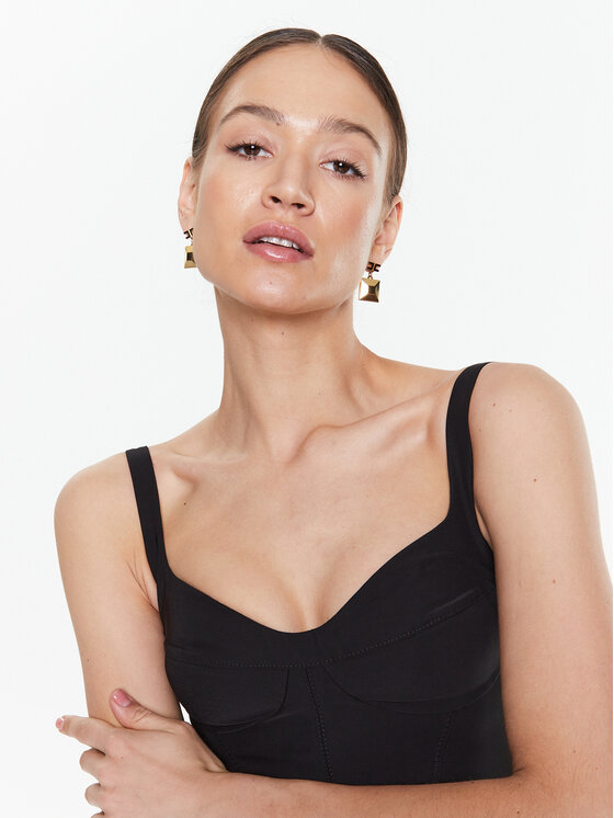 Elisabetta Franchi Elisabetta Franchi Kokteilikleit AB-325-31E2-V360 Must Slim Fit