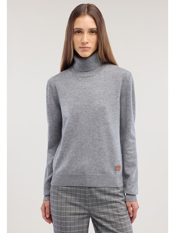 Trussardi Trussardi Sweter M0506001300N0M3 Szary Regular Fit