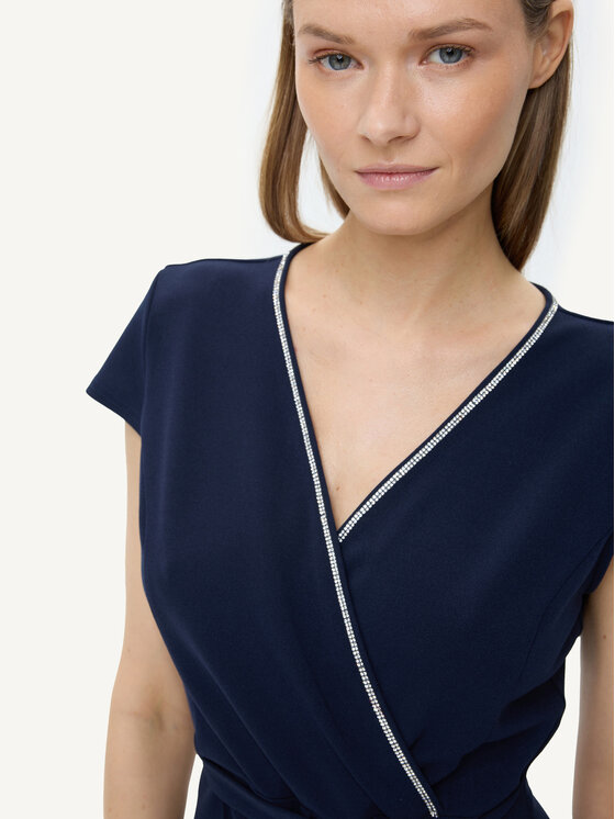 KMX KMX Kombinezon 192860012 Granatowy Fitted Fit