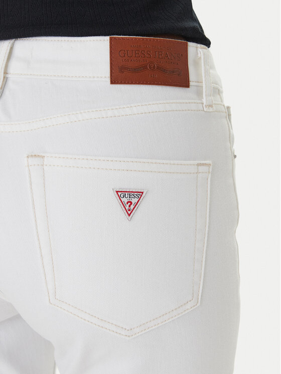 Guess Jeans Guess Jeans Džinsai W6GA92 D7871 Balta Skinny Fit