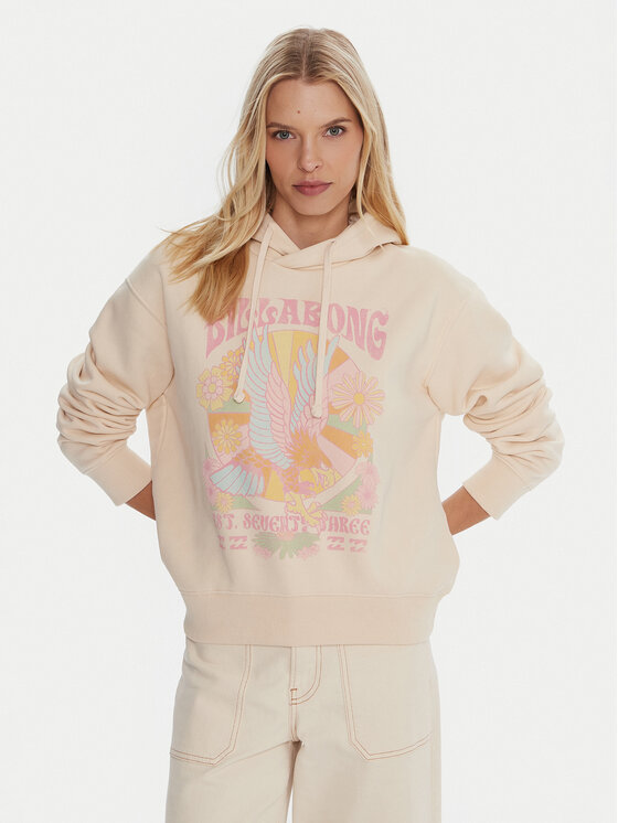 Billabong Billabong Džemperis ar kapuci EBJSF00186 Dzeltens Regular Fit