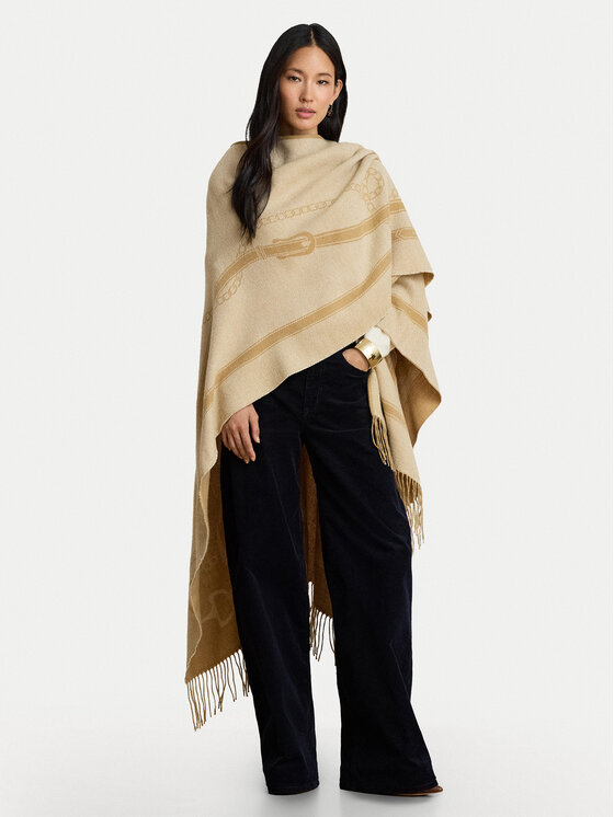 LAUREN RALPH LAUREN LAUREN RALPH LAUREN Пончо 454P23618002 Темно-бежевий