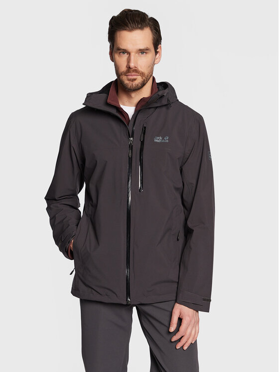 Jack Wolfskin Jack Wolfskin Demisezoninė striukė Go Hike 1114051 Juoda Regular Fit
