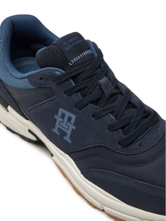 Tommy Hilfiger Tommy Hilfiger Sneakers M Runner X Ventile Mix FM0FM05062 Blu scuro