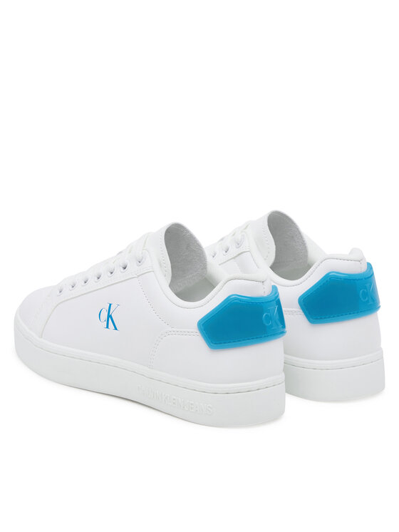 Calvin Klein Jeans Calvin Klein Jeans Sneakersy Classic Cupsole Ru Patch Lth Wn YW0YW01845 Biały