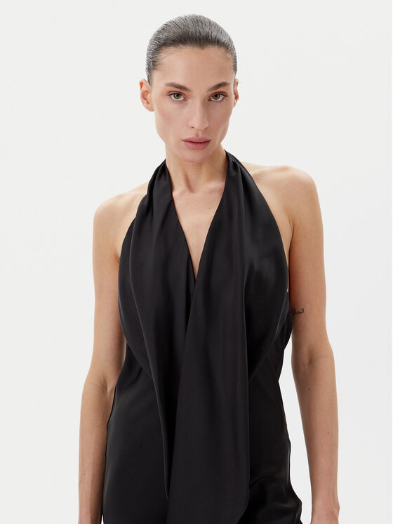 Eleh Eleh Rochie de seară ESS250036 Negru Regular Fit