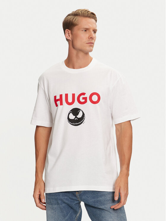 HUGO HUGO Marškinėliai 50537986 Balta Regular Fit