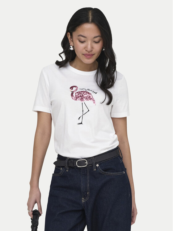 ONLY ONLY T-särk Kita 15367568 Valge Regular Fit