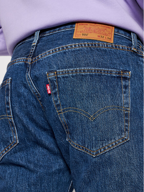 Levi's® Levi's® Džínsy 501® 00501-0114 Tmavomodrá Original Fit