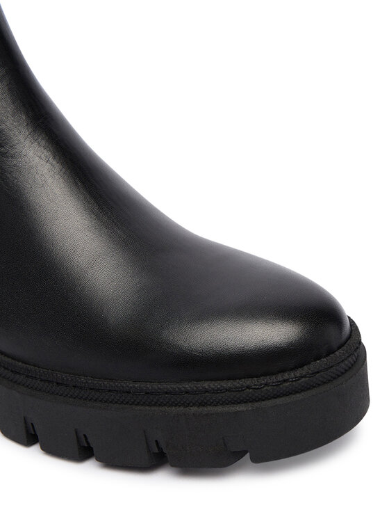 Tamaris Tamaris Kotníková obuv s elastickým prvkem 1-25489-45 Černá
