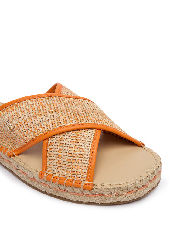 Tommy Hilfiger Tommy Hilfiger Espadrile Monogram Espadrille FW0FW09139 Portocaliu