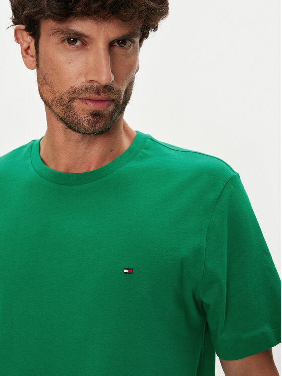 Tommy Hilfiger Tommy Hilfiger Футболка Ess Seasonal MW0MW39995 Зелений Regular Fit