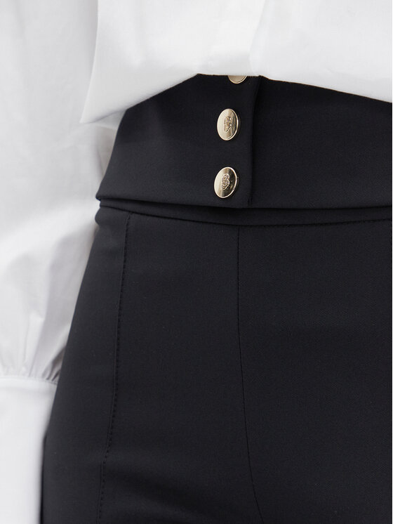 Babylon Babylon Stoffhose E00065 Schwarz Regular Fit