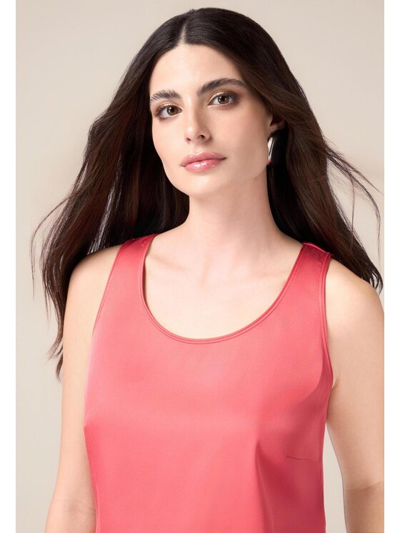 Oltre Oltre Bluzka 2451J000675N022 Czerwony Regular Fit