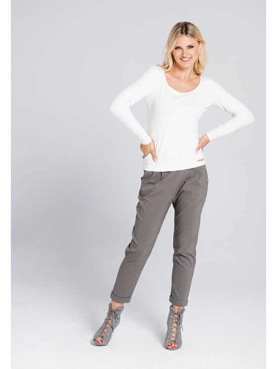 Look Made With Love Look Made With Love Bluzka Bluzka biała Mimi Look 107 Biały Classic Fit