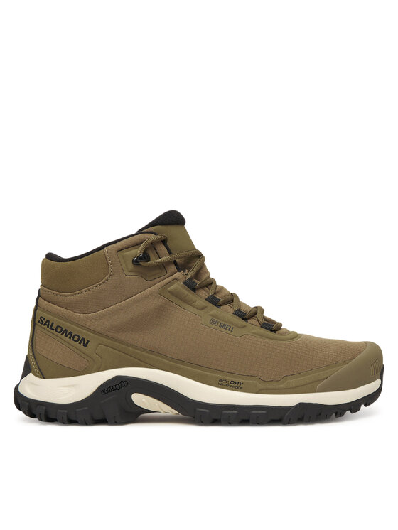 Salomon Salomon Trekingová obuv Shelter Waterproof L47974000 Khaki