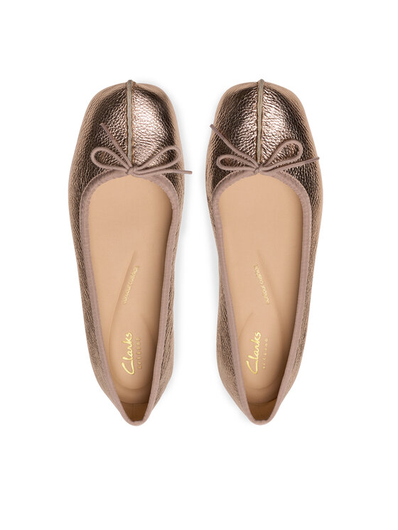Clarks Clarks Балетки Freckle Ice 26181353 Золотий