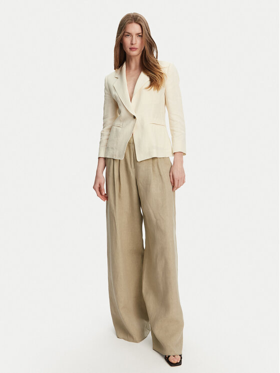 Marella Marella Marynarka Biella 2513041062 Écru Regular Fit