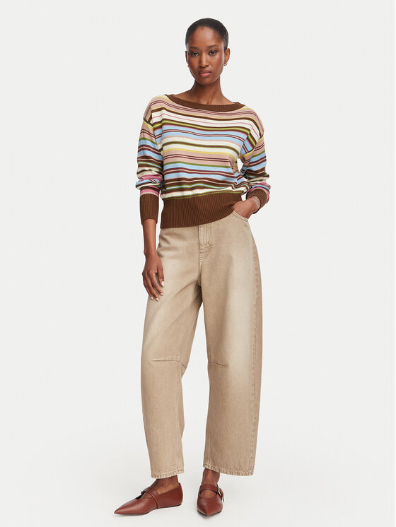 Weekend Max Mara Weekend Max Mara Jeansy Arcadia 2625186061 Béžová Boyfriend Fit