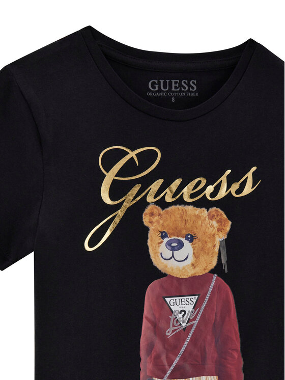 Guess Guess Marškinėliai J5BI39 J1314 Juoda Regular Fit