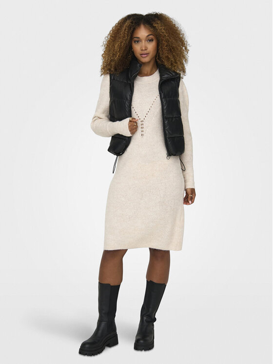 ONLY ONLY Prsluk Anja 15316064 Crna Regular Fit