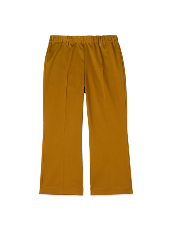 Oltre Oltre Pantaloni di tessuto P734R009309N028 Marrone Cropp Fit