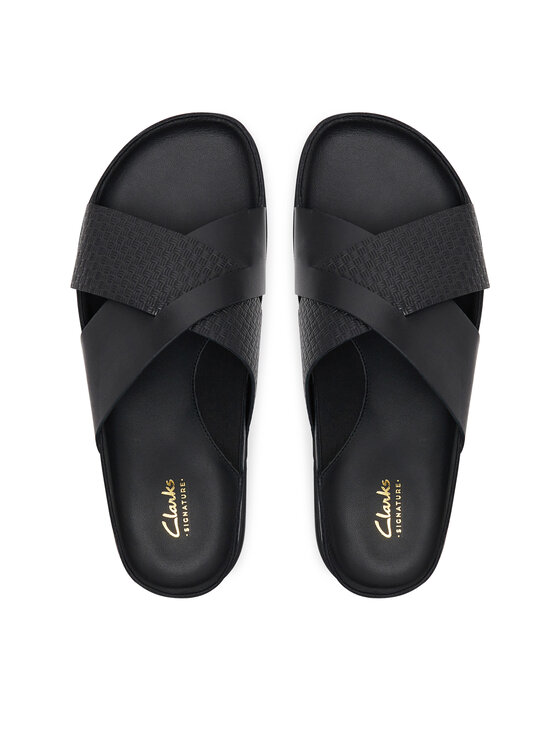 Clarks Clarks Klapki Torford Cross 26181382 Czarny
