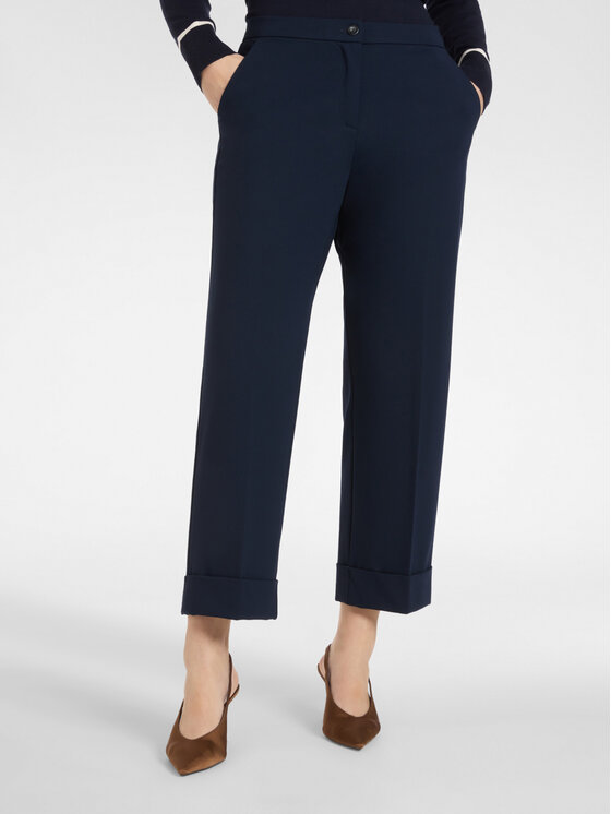 Elena Mirò Elena Mirò Spodnie materiałowe P801P000340N034 Niebieski Regular Fit
