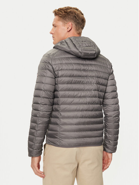 Jott Jott Пухено яке Nico P000MDOW01 Сив Slim Fit